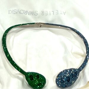 Swarovski Moselle palladium-plated choker